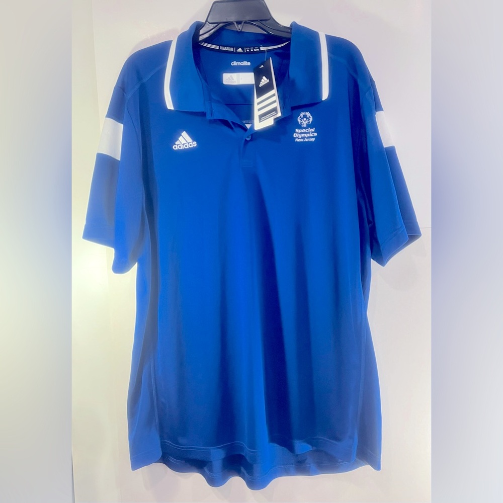 Adidas Blue Performance Polo Shirt (XL)